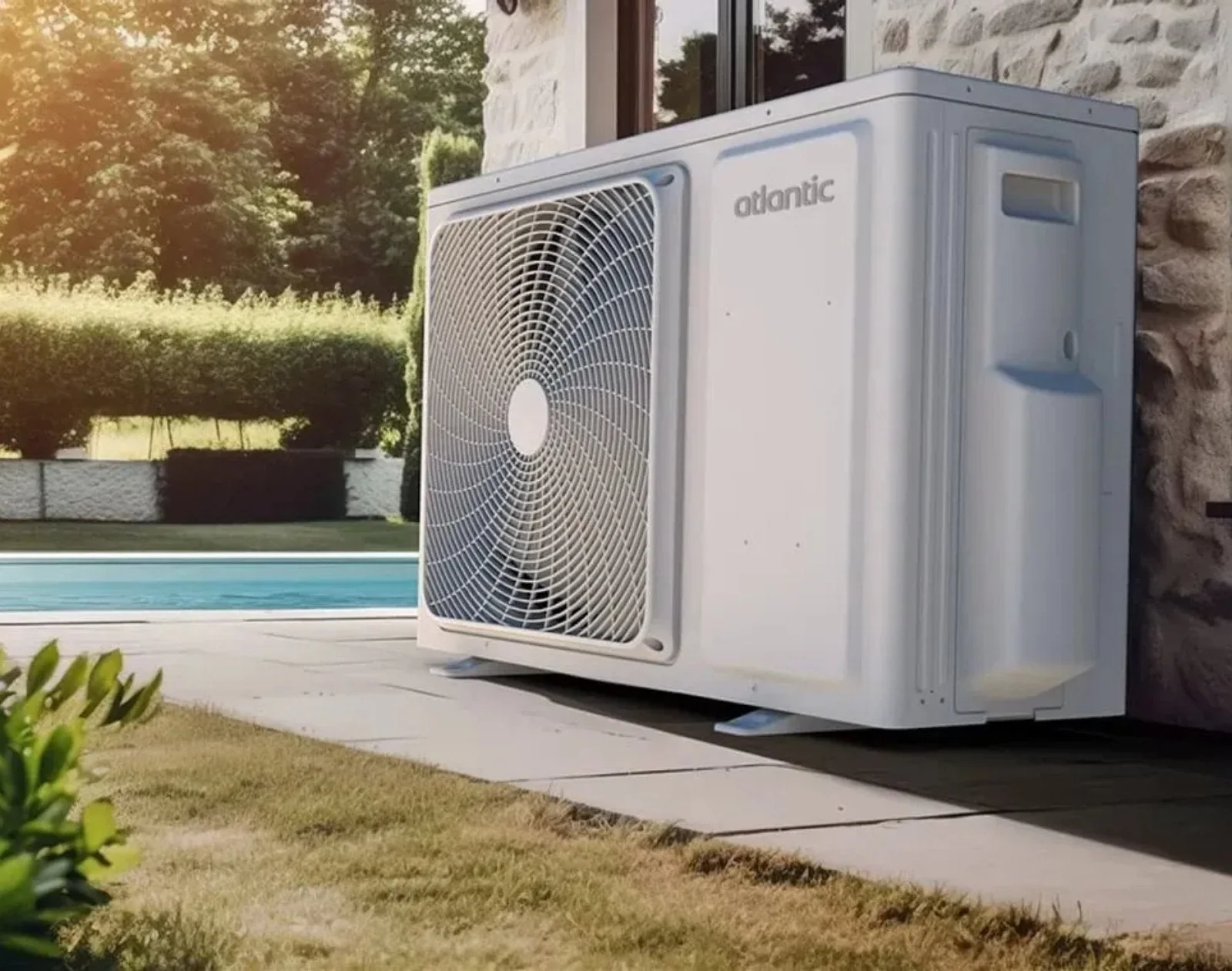 Climatisation réversible Atlantic installée dans un salon