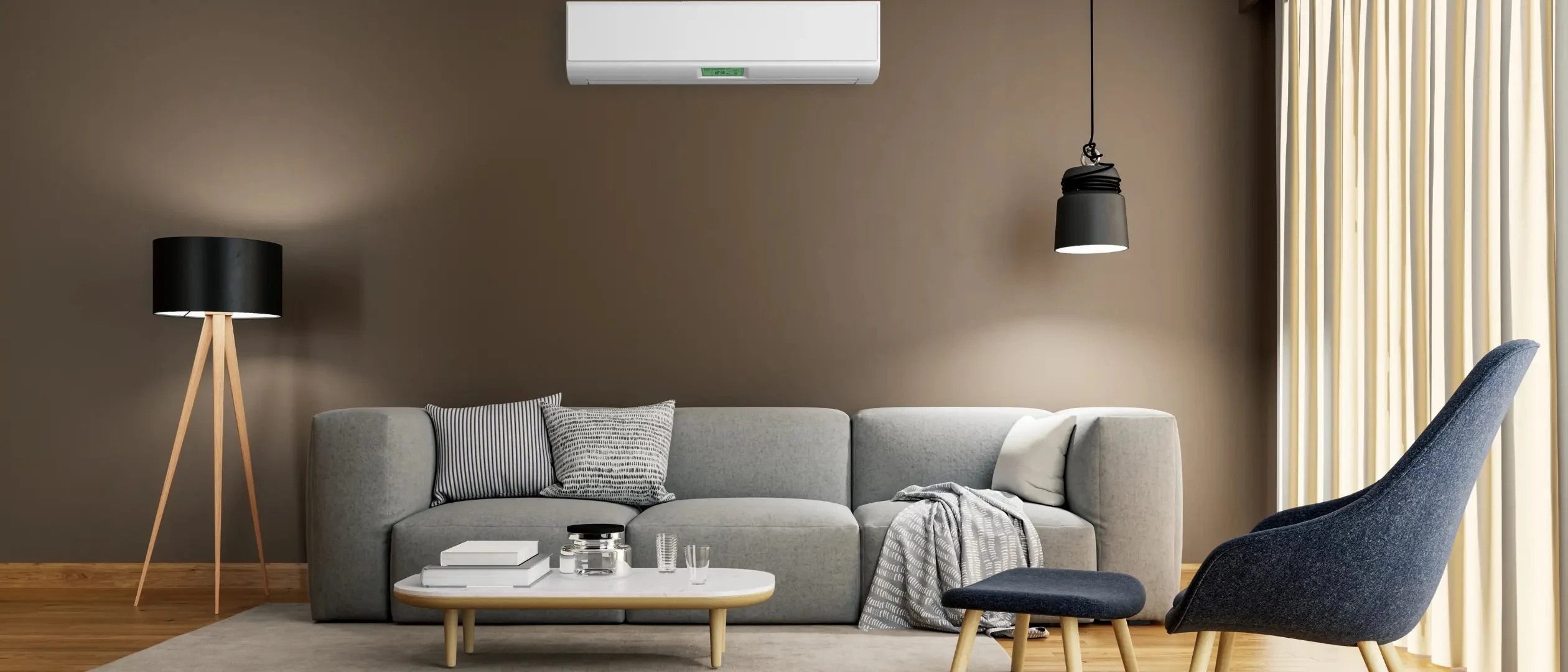 Famille profitant du confort d'une pompe à chaleur Air-Air